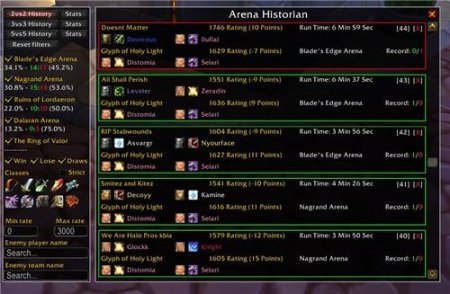 Arena Historian 3.1.x